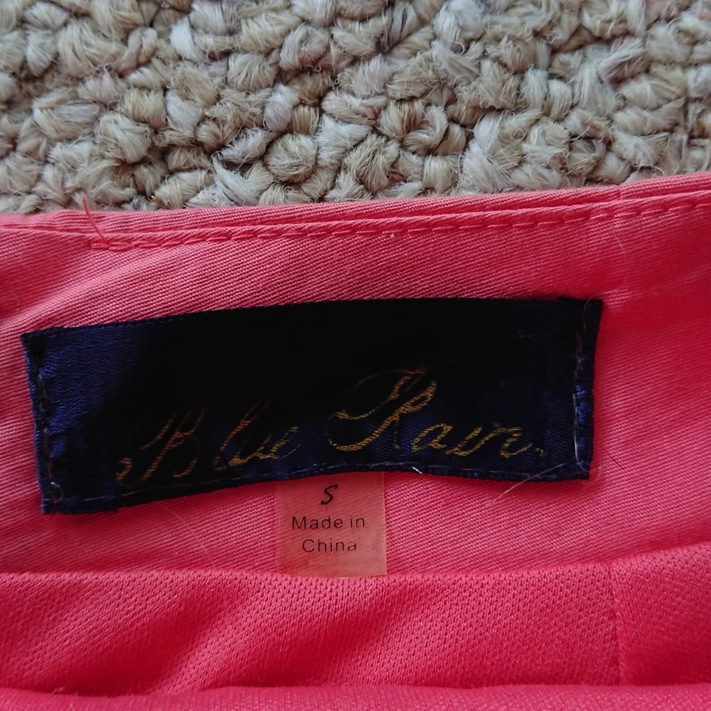 Francesca's 'blue Rain' pink with silver and gold Embroidered mini Skirt Size S - Picture 6 of 11
